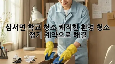✨ 삼서면 학교 청소, 쾌적한 환경! 청소 정기 계약으로 해결! 🏫